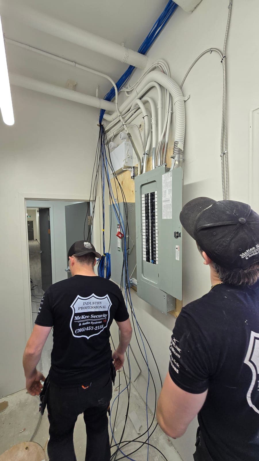 Cabling to the Panel