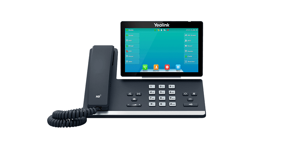 Yealink T57W business desk phone with adjustable display