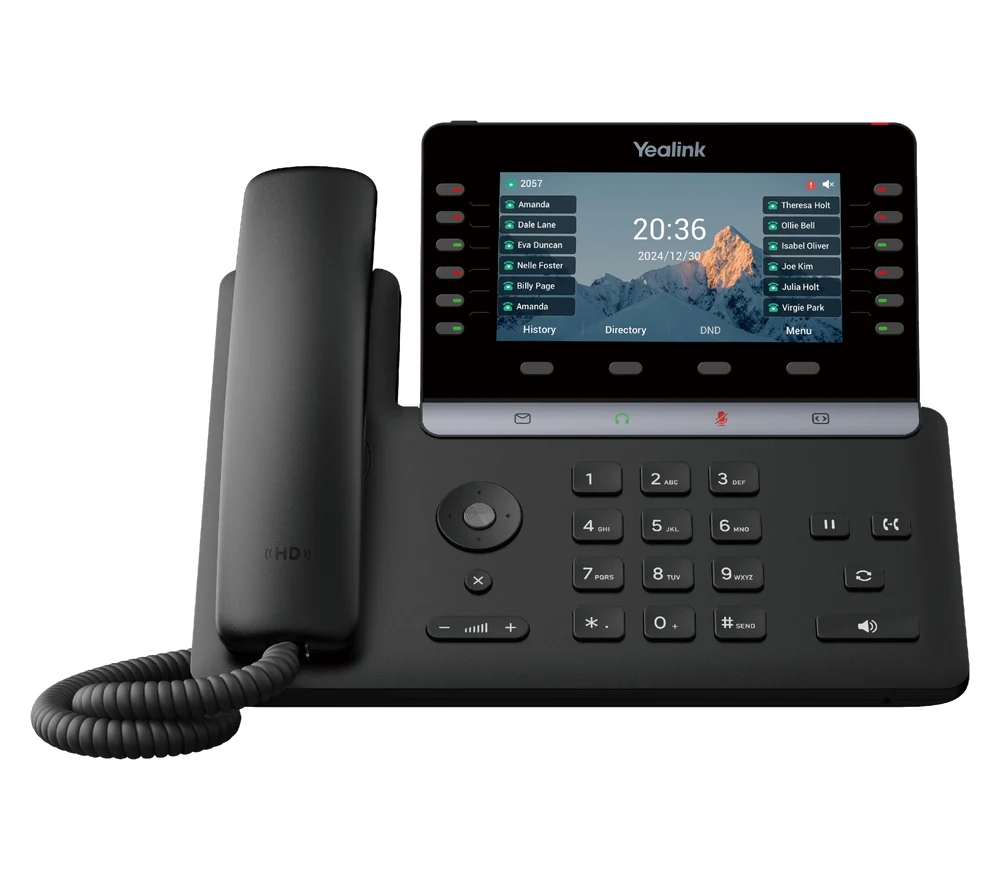 Yealink T85W premium business desk phone with adjustable display