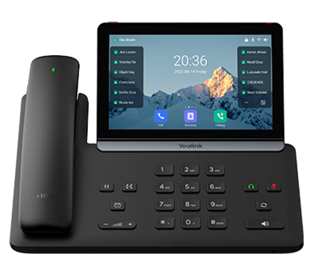 Yealink T88W Pro executive touchscreen desk phone with cordless handset